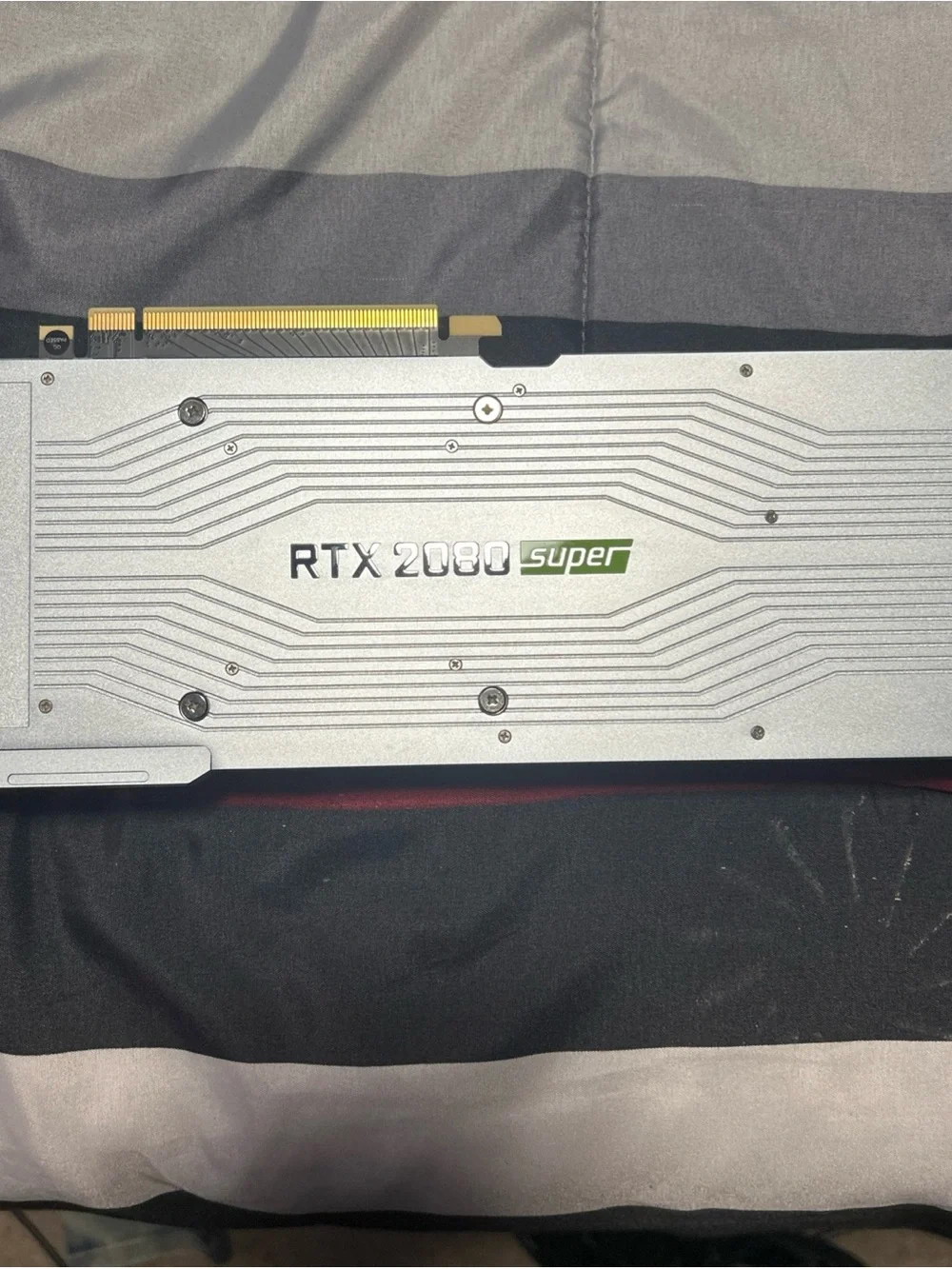 NVIDIA RTX 2080 Super FOUNDERS EDITION Dual-Fan Graphics Card - Silver/Black